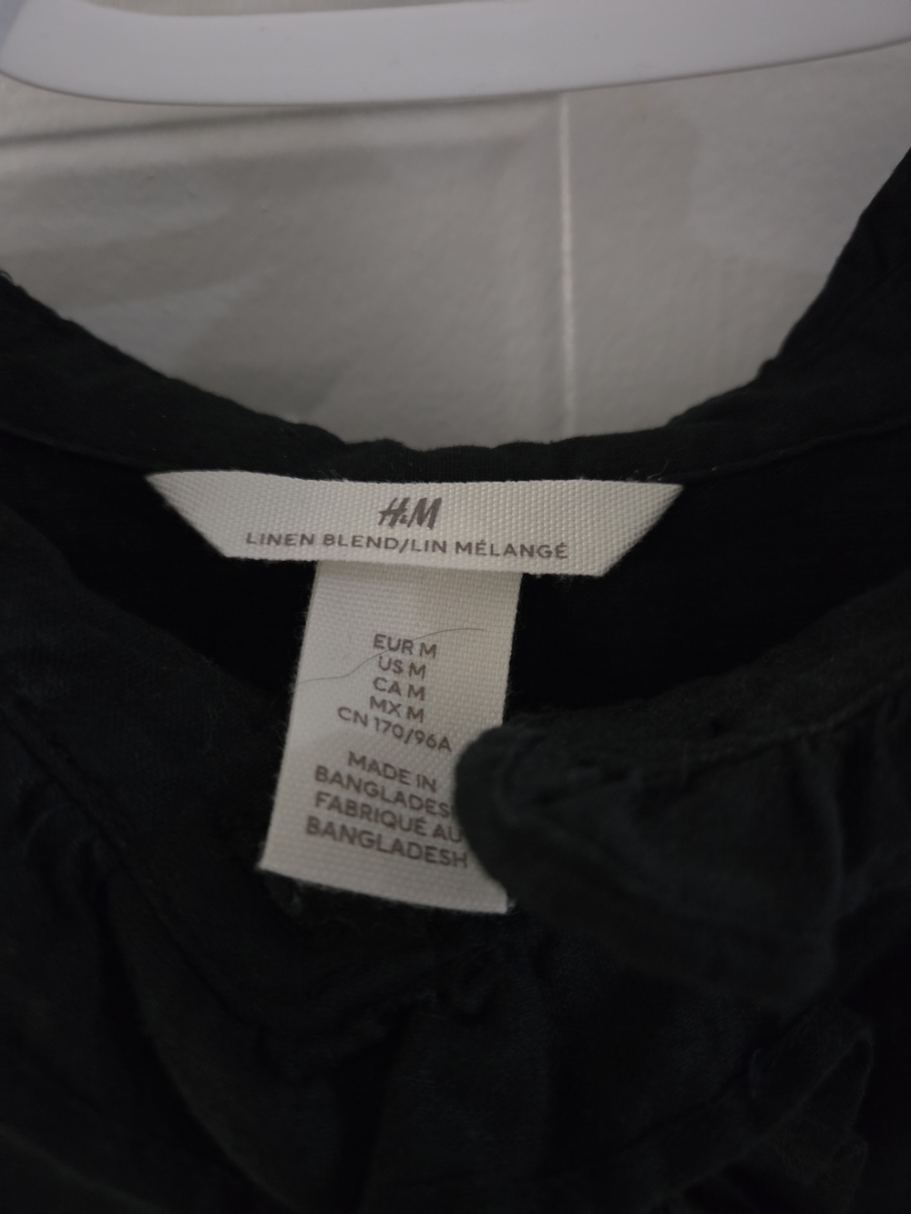 H&M Black Ruffle-Trim Button-Up Blouse - Picture 5 of 6